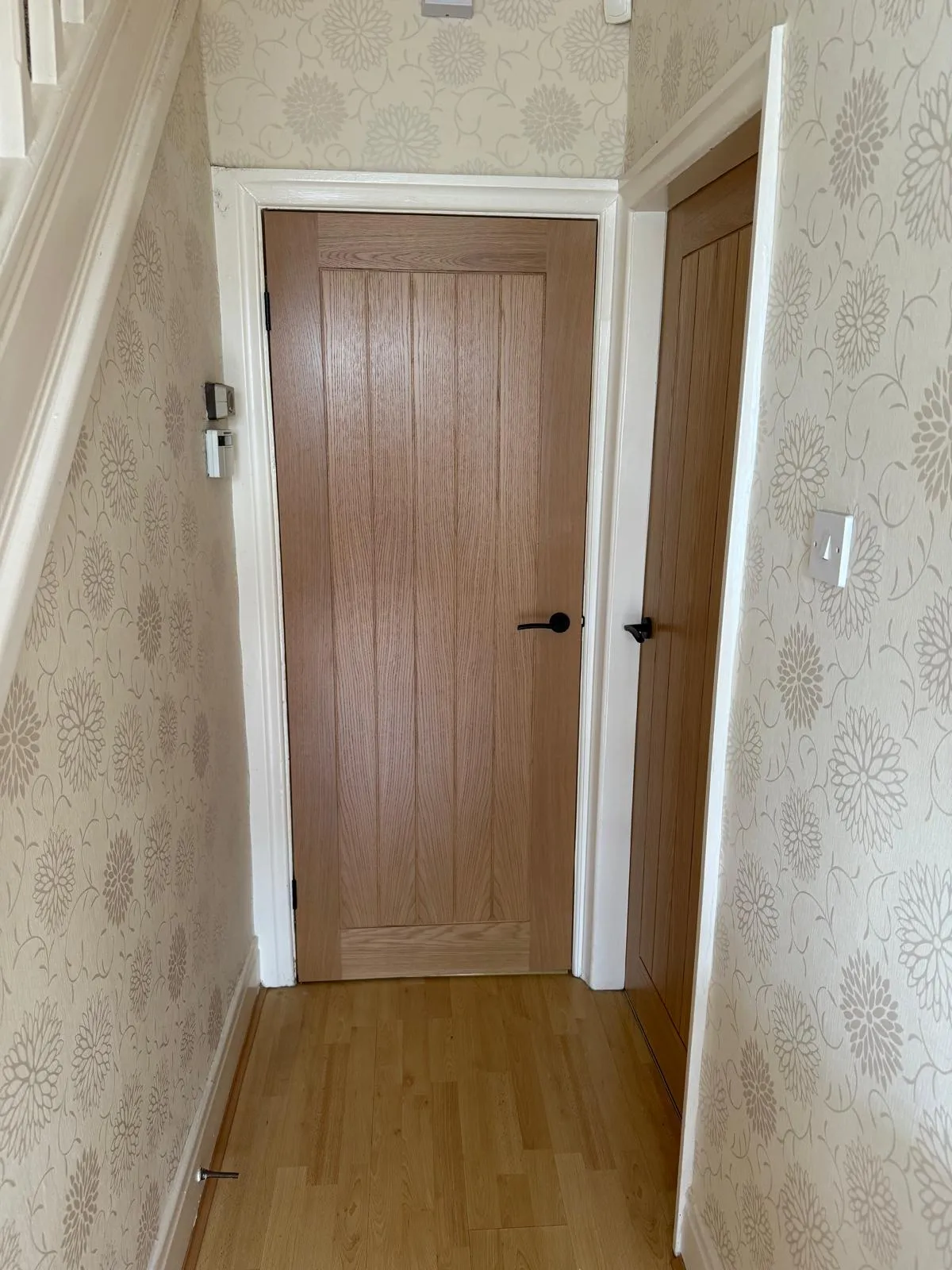 Multiple interior doors replaced throughout upstairs landing